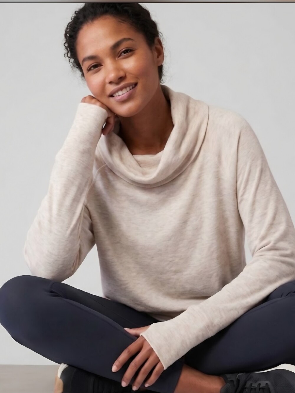 Athleta Lightweight Cowl Neck Pullover